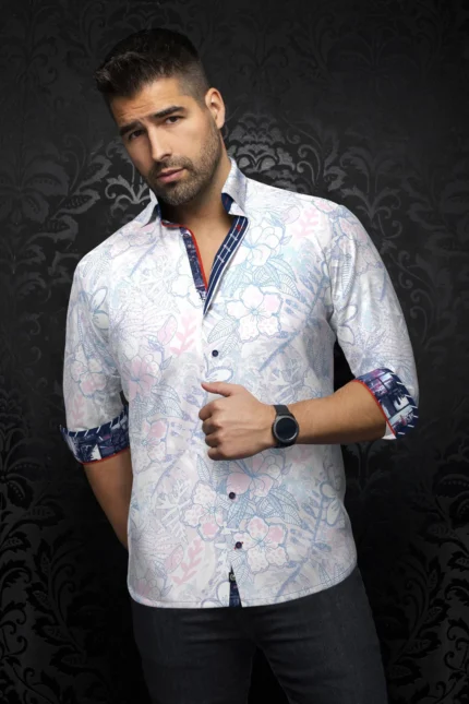 Au Noir Stretch Shirt | Alvarado Pink